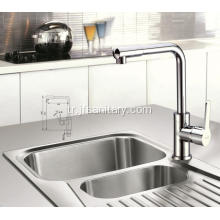 Modern mutfak lavabo musluk sıcak ve soğuk su